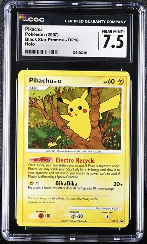 Pikachu graded CGC 7.5 for sale on eBay
