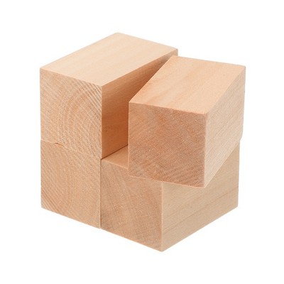 4Pcs Basswood Carving Block 1.2''x1.2''x2'' Square Wooden Dowels Blocks