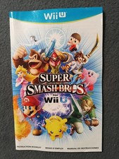 Super Smash Bros. Wii U Manual Instruction Booklet Official Nintendo