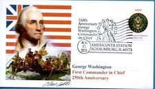 GEORGE WASHINGTON COMMANDER IN CHIEF, STAMP SHOW COVER ARTIST CHRIS CALLE SIGNED
