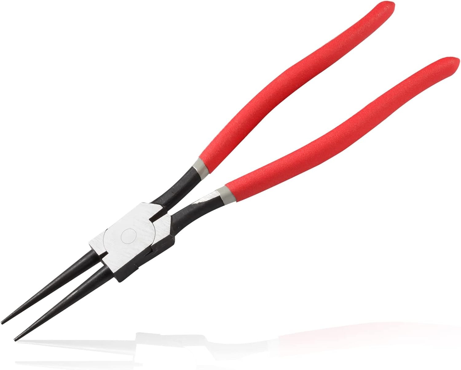 13-Inch Snap Ring Plier Heavy Duty Internal Circlip Pliers Straight Jaw Grey 