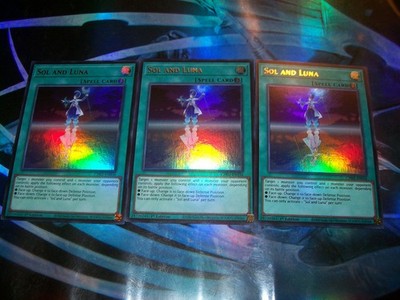 3x Sol and Luna 1st Edition Ultra Rare CH02-EN036 Yu-Gi-Oh!