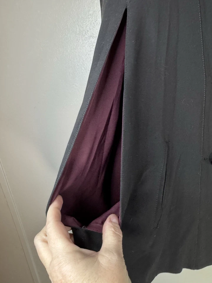 Плащ женский White House Black Market S/M двубортный шикарный опрятный классический - Изображение 2 из 4