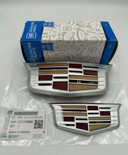 Oem Front Grille Emblem Trunk Decklid Emblem Badge Crest 15-19 Cadillac Ats Xts