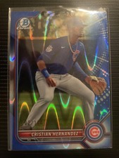 Christian Hernandez 2022 Bowman Chrome #BCP-66 Blue Lava Refractor  SP# /150
