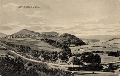 Postcard Battenberg an der Eder Hessen, panorama - 5014595