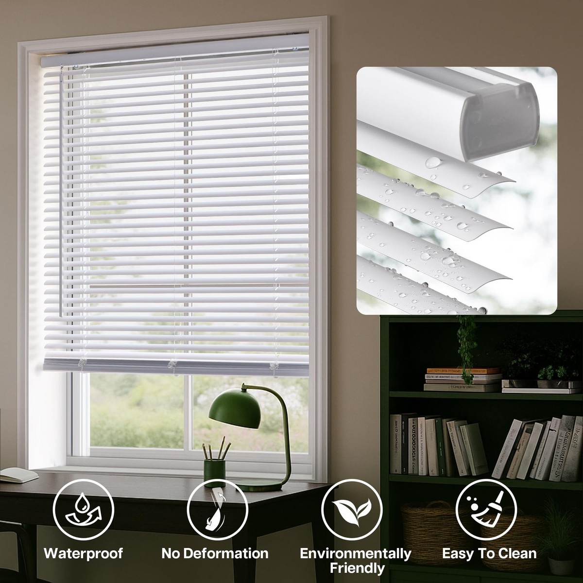 LazBlinds Cordless White 1