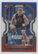 2020 Panini Prizm Rookie Red White & Blue Prizm Logan Wilson #309 02u3