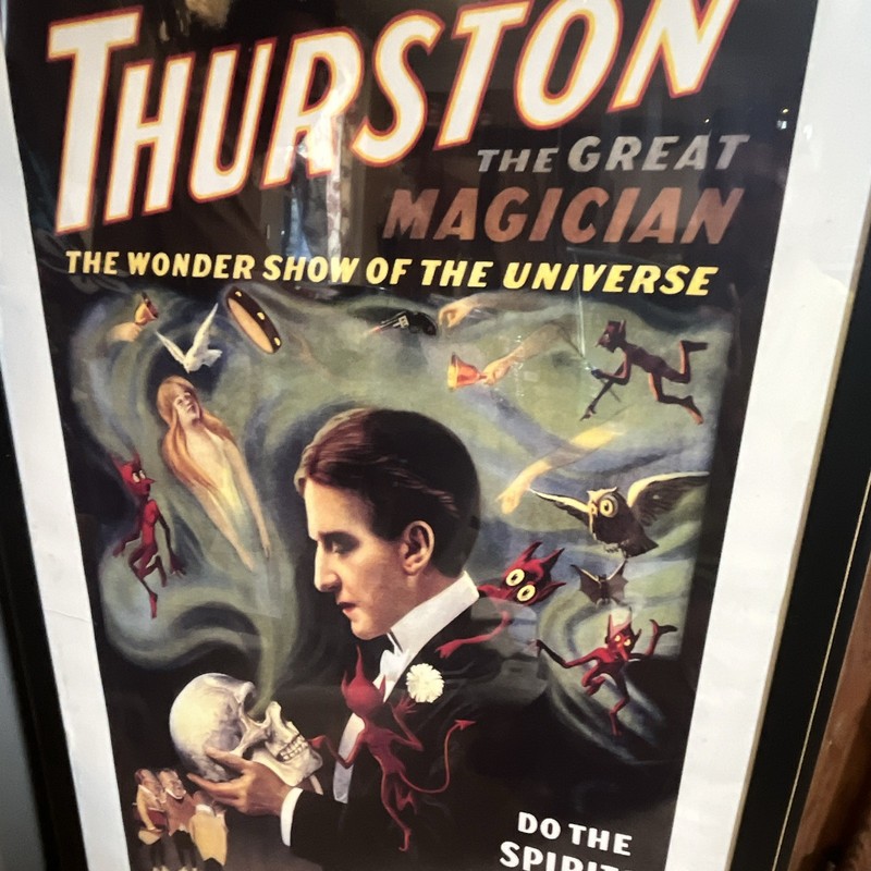 Thurston the Great Magician Framed Illustration Art Poster Print - Magic