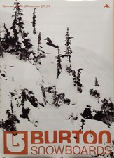 BURTON snowboards Vintage 2003 Romain De Marchi promo poster New Old Stock