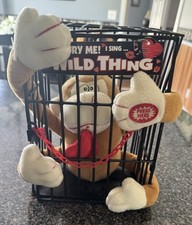 Christmas Dan Dee Caged Singing Monkey Collectors Item