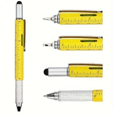 Portable 1x Multifunctional Pocket Pen 6-in-1 for Mobile Repair & Creative Tasks