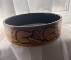 Vintage Poole Pottery 8 x 3 Ceramic Bowl Straight Sided Brown Swirls Design