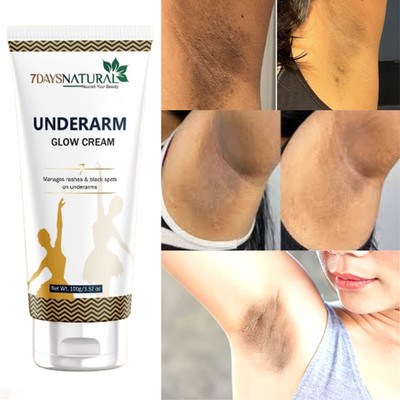 7DAYSNATURAL Underarm Glow Cream removes darkness & boost whiteness 100 gm