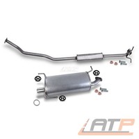 SchalldÄMpfer Auspuffanlage FÜR Opel Agila B Suzuki Splash 1.2 BJ AB 08