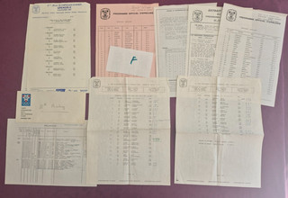 F / Jeux Olympique de Grenoble 1968 / feuilles d'informations résultats ...