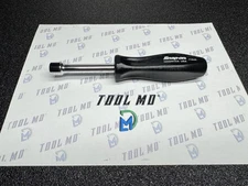 Snap-on Tools USA NEW BLACK Hard Grip 11mm Metric 6pt Manual Nut Driver NDDM110A