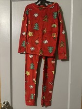 Cat and Jack Pajama Kids 2pc Christmas Ornaments Snuggle Soft Pajama Size 8