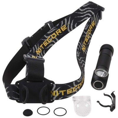 Nitecore HC33 Kopf-, Stirn-Lampe 1800 Lumen inkl. NL1835HP Akku   Li-Ion Schwarz