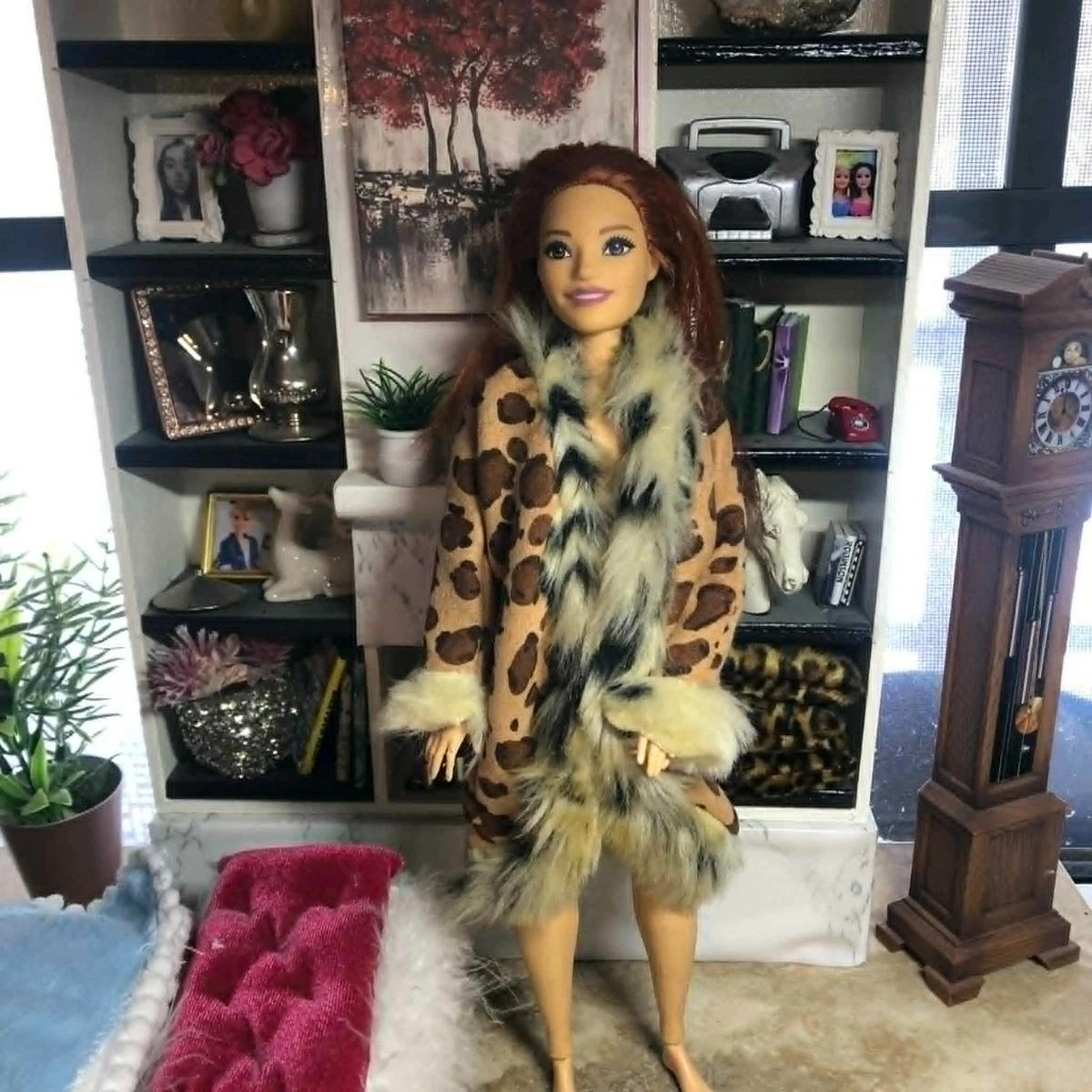 Barbie Leopard Coat Indiana Vintage Barbie Clothing for sale | eBay