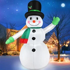 7 FT Christmas Inflatables Snowman Outdoor Yard Decorations, Christmas Blow u...