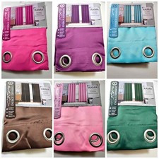 Pair of Blackout Curtains 2 Panels Grommet 54 x 84 Noise Reducing Solid Color