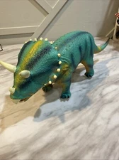 Toys R Us Rubber Triceratops Dinosaur  Figure 2005  Toysmith Co.