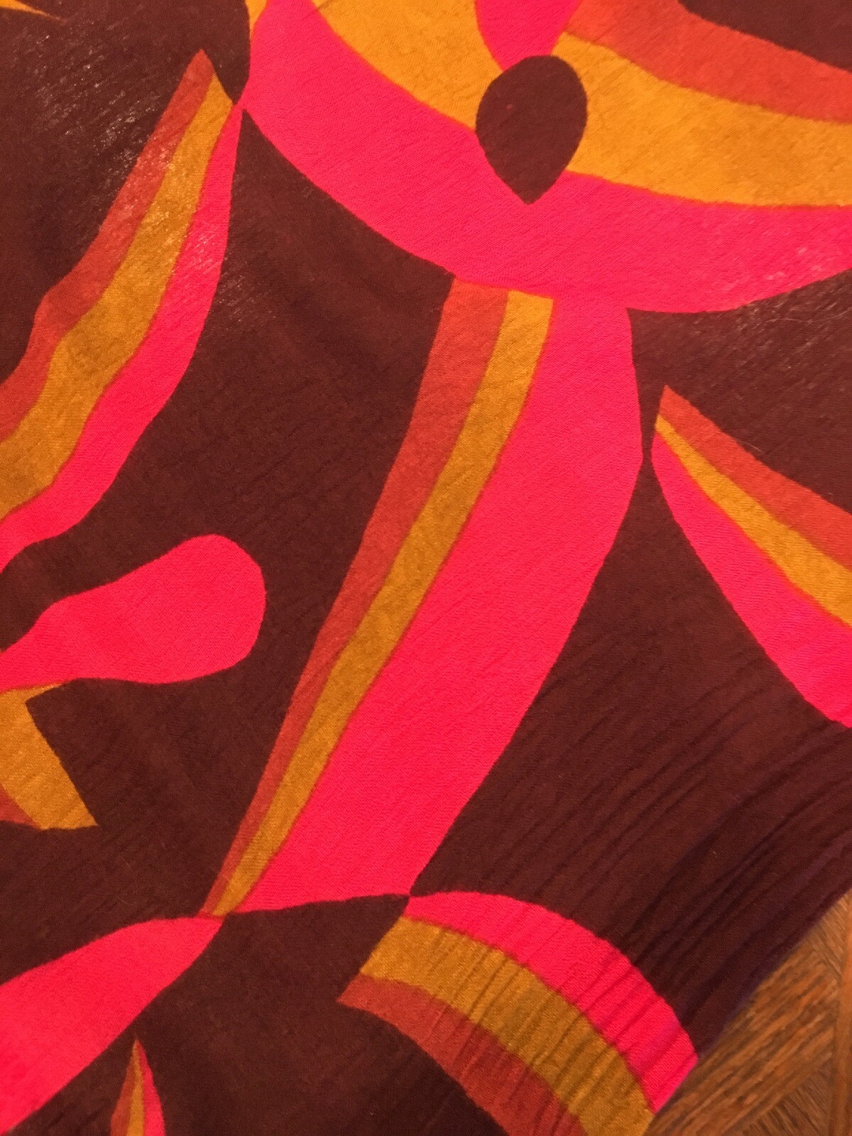 Abstract Geometric Print Rectangular Scarf Shawl … - image 5