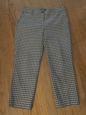 Hilary Radley Capri Blues And White Geometric Print Size EUC