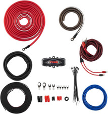Kit De Amperios De Calibre 0 Conectado Amplificador Instalar Cableado Alimen...