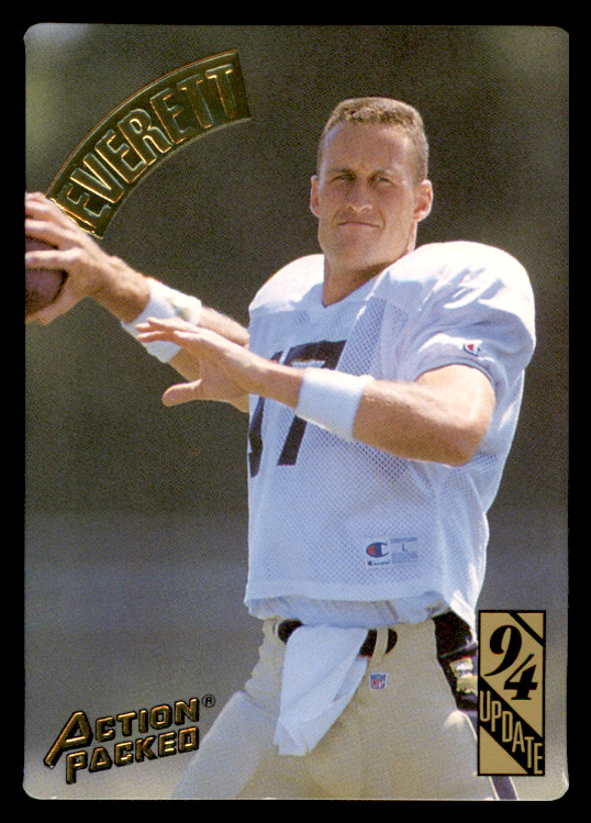1994 Action Packed Jim Everett   QBC card #175 New Orleans Saints