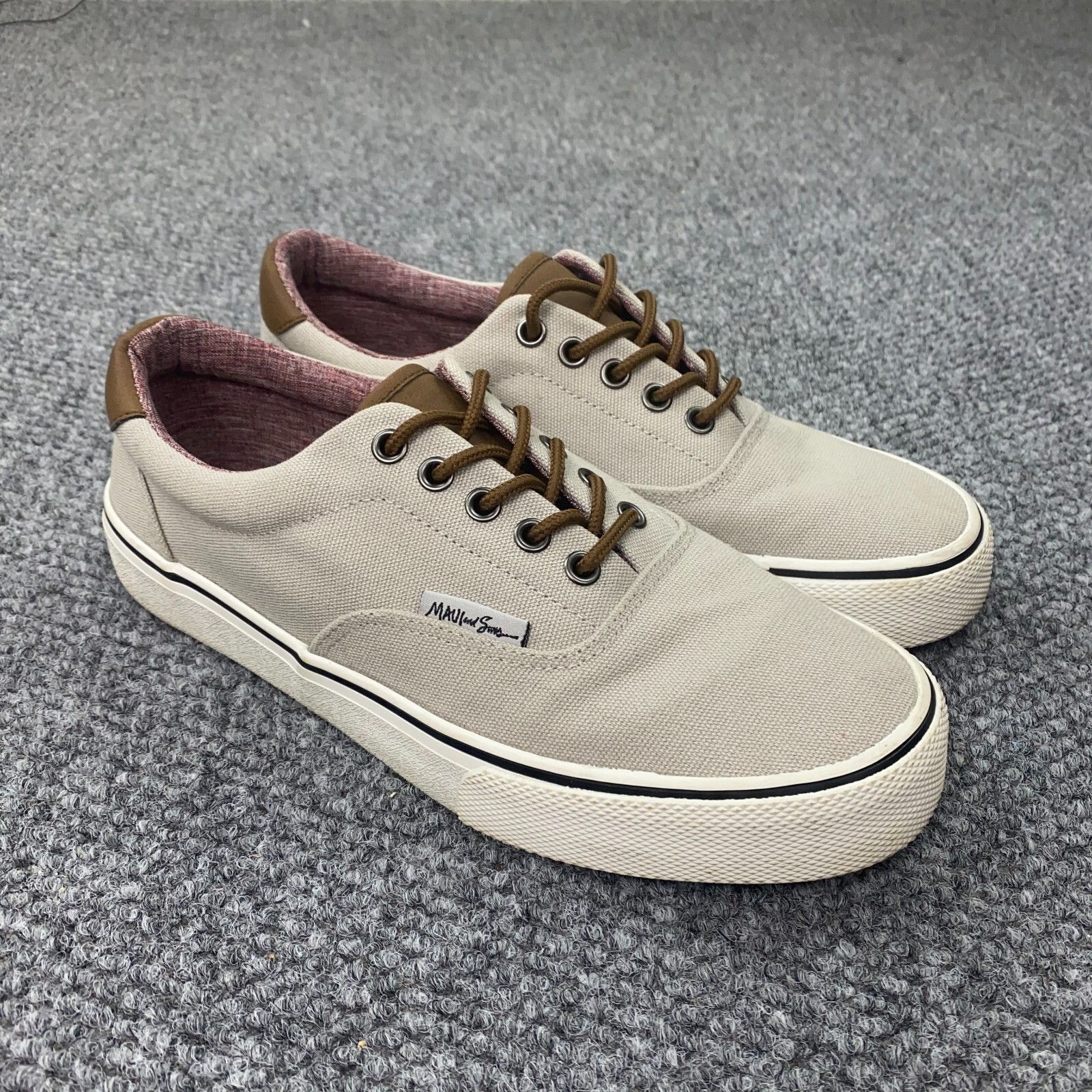 SAOLA Scarpe da ginnastica casual Maui & Sons da uomo 8 beige barca lago estivo