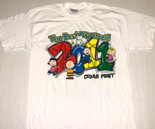 Rare Vintage 2011 Cedar Point Charlie Brown Peanuts Best Day T-Shirt New! SMALL