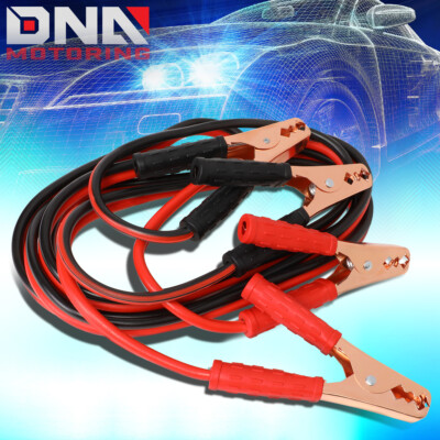12' 200AMP CAR BATTERY BOOSTER CABLE 10 GAUGE EMERGENCY POWER JUMPER HEAVY DUTY