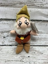 VTG Snow White And The Seven Dwarfs "Doc" Mini Stuffed Plush Bean Bag Toy W/Tags