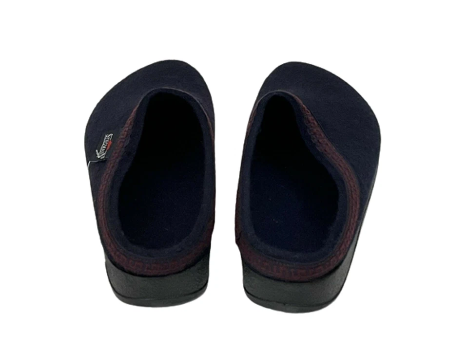 Zuecos de lana para mujer Stegmann suela de poli azul marino talla 6,5 Foto 3 de 4