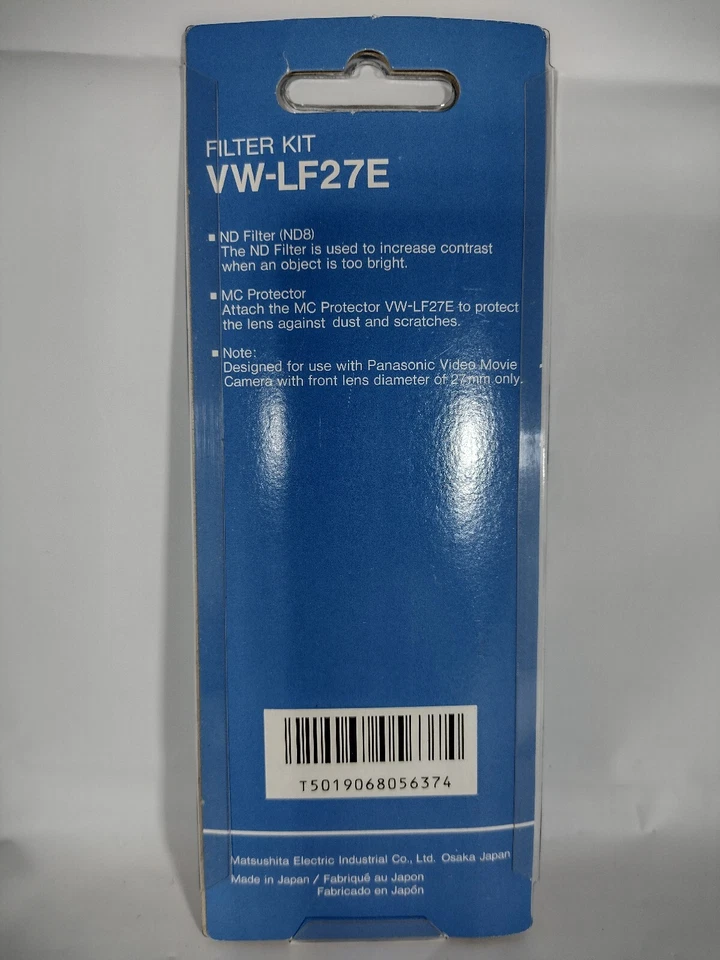 Panasonic VW-LF27E - ND Filter (ND8) And MC Protector. Video Camera Filter Kit. - Image 2 of 4