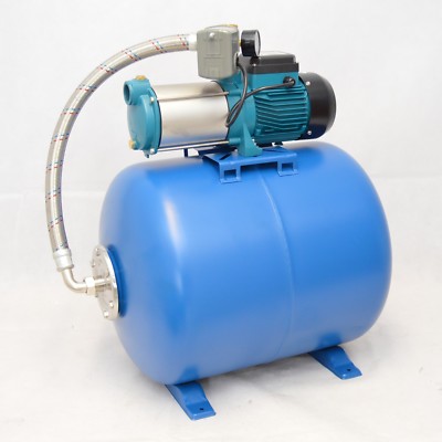 Hauswasserwerk Hauswasserautomat 24,50,80,100L Gartenpumpe Pumpe 1,1kW - 5,0 Bar
