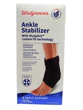 Walgreens~Ankle Stabilizer~Max Support~Adjustable~Ultra Plush~1 Size 