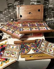 Carreta Tipica Light Up Ox Cart Wood & Tile Model Kit Decor Costa Rica Folk  Art