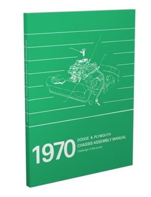 1970 Barracuda Challenger Chassis and Engine Assembly Manual Dodge Plymouth