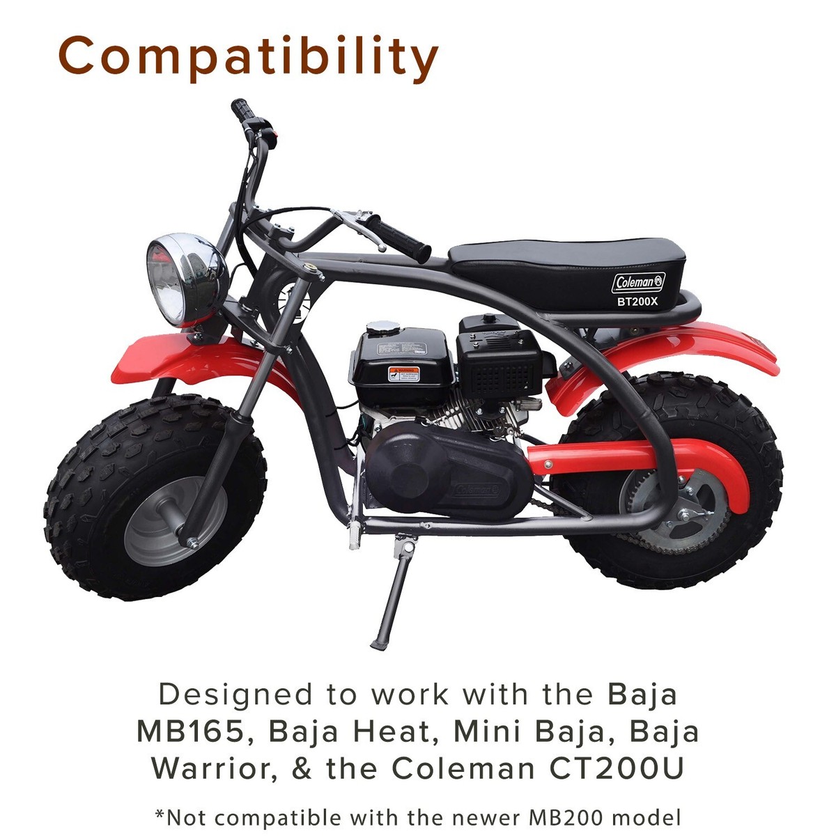 Leva Per Coleman CT200U Leva Frizione Sinistra 7/8 Per Mini Bike Coleman CT200U, MB165, MB200, In Alluminio, Colore Argento Carena Minimoto - Foto 3