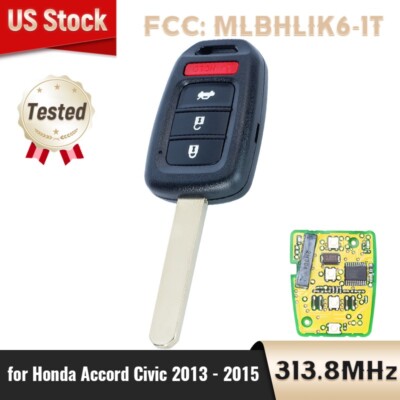Honda キーレス OEM Board for Honda Accord Civic 2013 - 2015 Remote Key Fob 313.8
