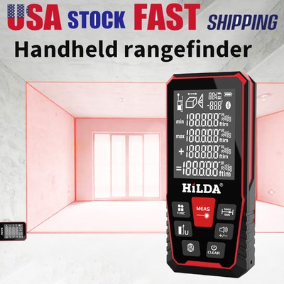 120M Handheld Digital Laser Point Distance Meter Measure Tape Range Finder US