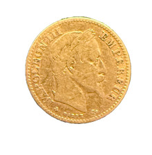 France 1863 A Gold 10 Francs Circulated Napoleon III