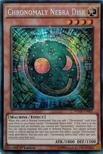 WSUP-EN001 CHRONOMALY NEBRA DISK SECRET RARE 1ST EDITION YuGiOh CARD