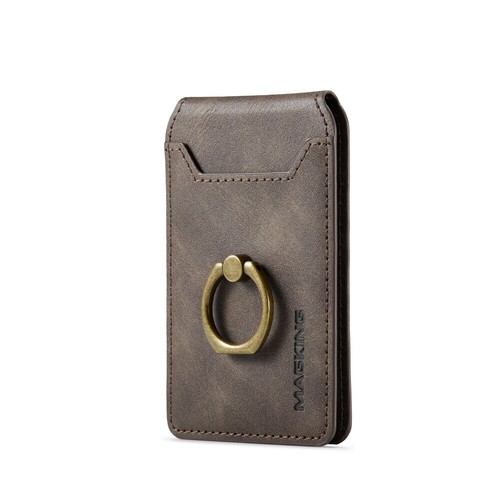 MagSafe Case For iPhone 12 13 14 15 16 with Magnetic Leather Wallet + Metal Ring - Zdjęcie 132 z 149