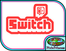 Nintendo Switch Logo Vinyl Sticker Wall Mirror Laptop Car Window Mario Van Game