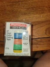 Electrical Tape Made By Plymouth Tape 6 Rolls Multi Color Vinyl Cat# 3165