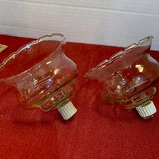 Home Interiors Etched Wheat Votive Holders, Set Of 2